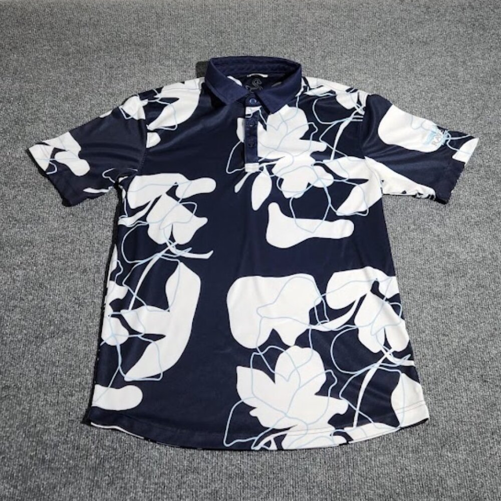 Swannies Men's Golf Polo Shirt Raven Golf Course Sz Medium